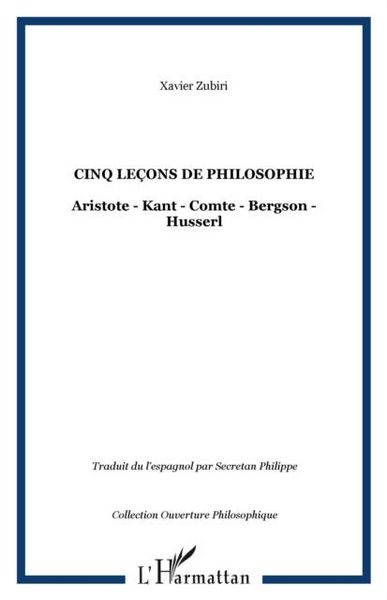 Produktbild: Cinq lecons de philosophie