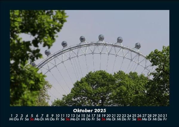 Produktbild: London 2025 Fotokalender DIN A5