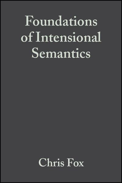 Produktbild: Foundations of Intensional Semantics