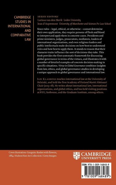 Produktbild: Virtue in Global Governance
