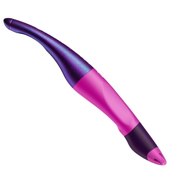 Ergonomischer Tintenroller für Linkshänder - STABILO EASYoriginal Holograph Edition in magenta - Einzelstift - Schreibfa