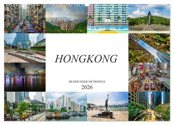 Produktbild: Hongkong Bilder einer Metropole (Wandkalender 2026 DIN A2 quer), CALVENDO Monatskalender