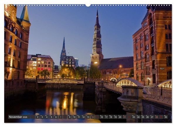Produktbild: Hamburg.Discover northern Germany&rsquo;s cosmopolitan city (High Quality Premium Wall Calendar 2026 DIN A2 landscape),CALVENDO 12 Month Wall Calendar