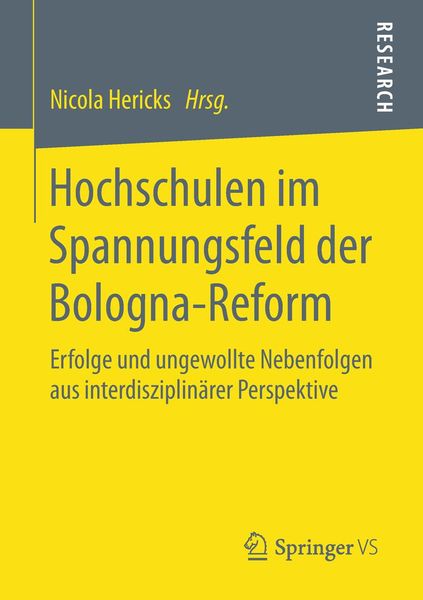 Produktbild: Hochschulen im Spannungsfeld der Bologna-Reform