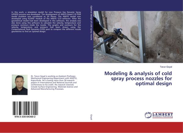 Produktbild: Modeling & analysis of cold spray process nozzles for optimal design