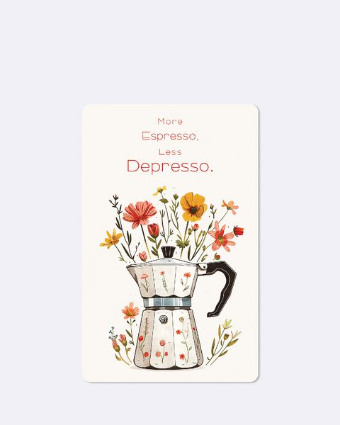 Produktbild: Lunacard Postkarte *Espresso, Depresso