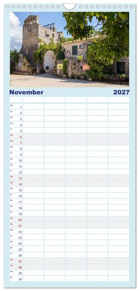 Produktbild: Familienplaner 2027 - Zakynthos - die liebenswerte Insel mit 5 Spalten (Wandkalender, 21 x 45 cm) CALVENDO