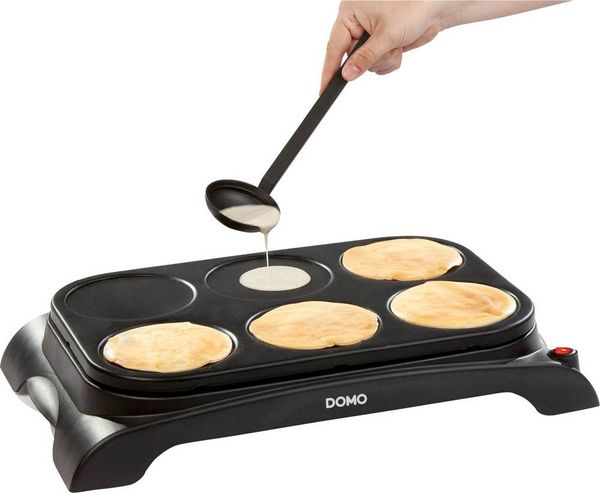 Produktbild: DOMO DO8709P Cr&eacute;pes Maker 6Pf&auml;nnchen