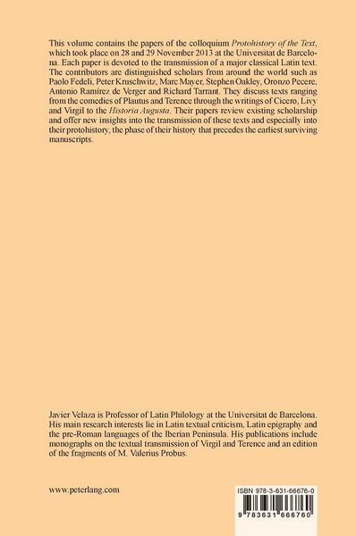 Produktbild: From the Protohistory to the History of the Text