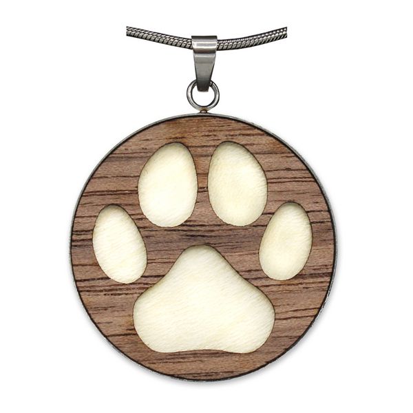 Produktbild: Holzschmuck "Waldzeichen" Pfote