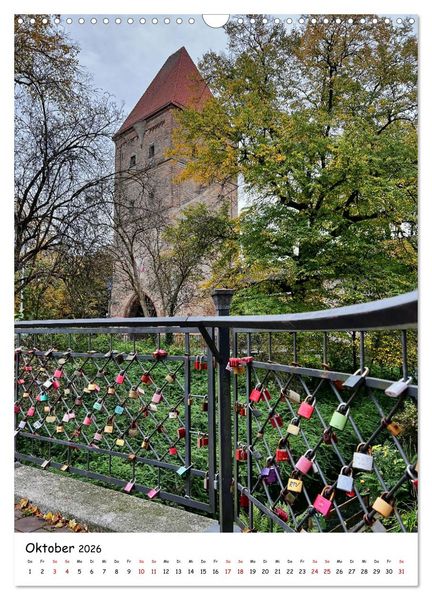 Produktbild: Unverg&auml;ngliche Liebe - Liebesschl&ouml;sser romantische Symbolik f&uuml;r die ewige Liebe (Wandkalender 2026 DIN A3 hoch), CALVENDO Monatskalender