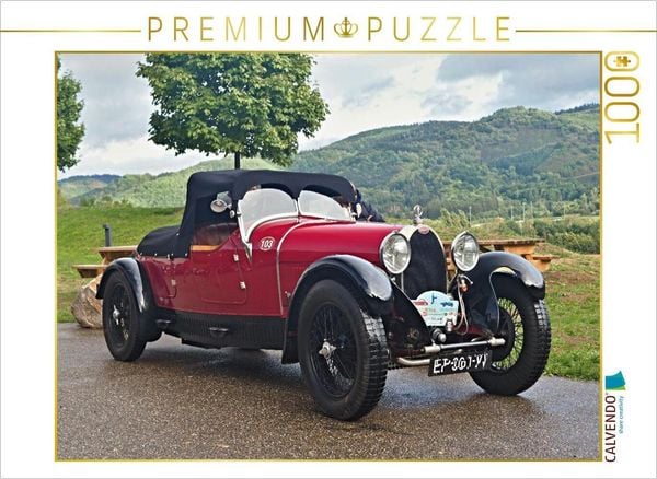 Produktbild: CALVENDO Puzzle Bugatti Typ 44 Cabrio | 1000 Teile Lege-Gr&ouml;&szlig;e 64x48cm Foto-Puzzle f&uuml;r gl&uuml;ckliche Stunden