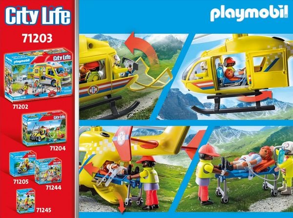 Produktbild: PLAYMOBIL&reg; City Life 71203 Rettungshelikopter
