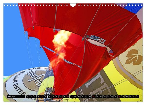 Produktbild: Ballonfahren - Die Stille nach dem Start (Wandkalender 2026 DIN A3 quer), CALVENDO Monatskalender