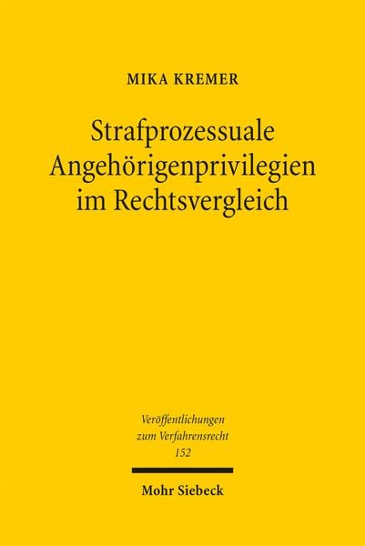 Produktbild: Strafprozessuale Angeh&ouml;rigenprivilegien im Rechtsvergleich