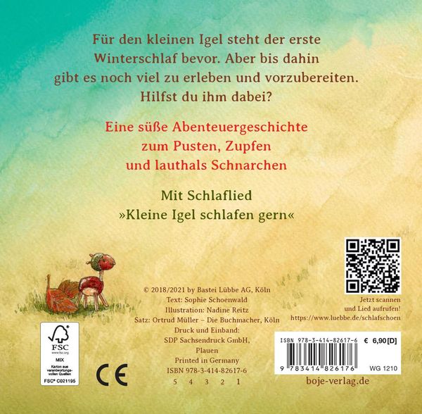 Produktbild: Schlaf sch&ouml;n, kleiner Igel (Mini-Ausgabe)