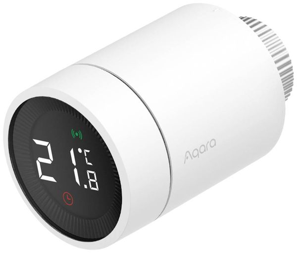 Aqara Heizkörperthermostat SRTS-A01 Weiß Apple HomeKit, Alexa (separate Basisstation erforderlich), Google Home (separat