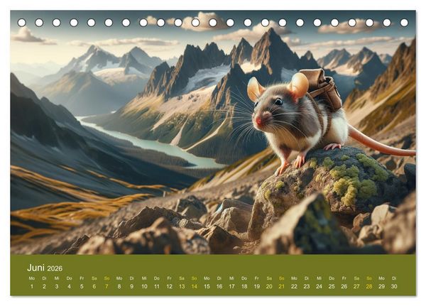 Produktbild: Abenteuerliche Ratten (Tischkalender 2026 DIN A5 quer), CALVENDO Monatskalender