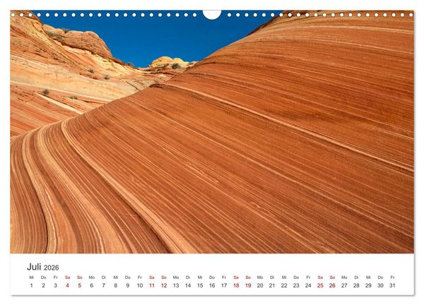 Produktbild: Paria Canyon - The Wave Naturwunder (Wandkalender 2026 DIN A3 quer), CALVENDO Monatskalender