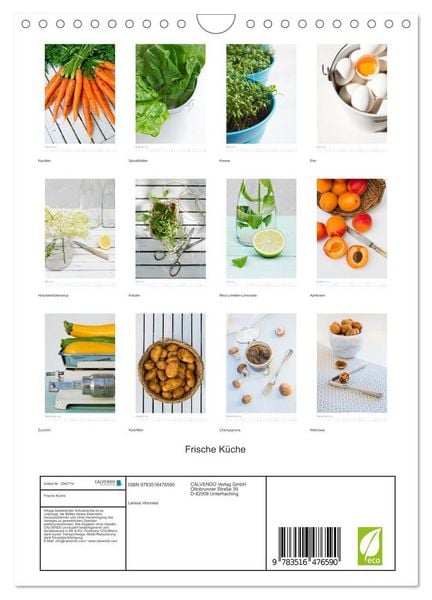 Produktbild: Frische K&uuml;che (Wandkalender 2026 DIN A4 hoch), CALVENDO Monatskalender