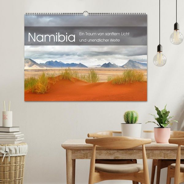 Produktbild: Namibia: Ein Traum von sanftem Licht und unendlicher Weite (Wandkalender 2026 DIN A2 quer), CALVENDO Monatskalender