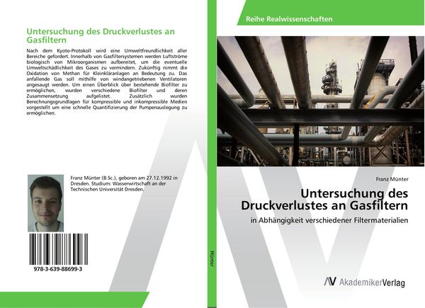 Untersuchung des Druckverlustes an Gasfiltern, Taschenbuch von Franz Münter, AV Akademikerverlag, 9783639886993