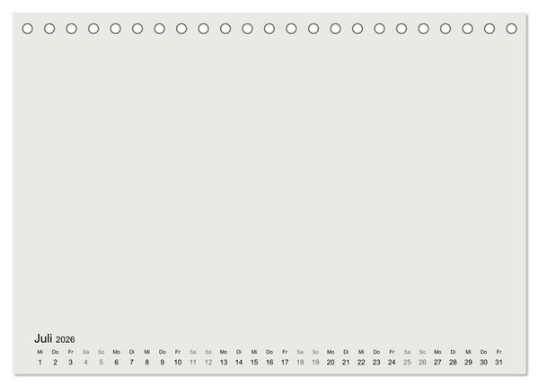 Produktbild: DIY Bastel-Kalender -Erdige Pastell Farben- Zum Selbstgestalten (Tischkalender 2026 DIN A5 quer), CALVENDO Monatskalender