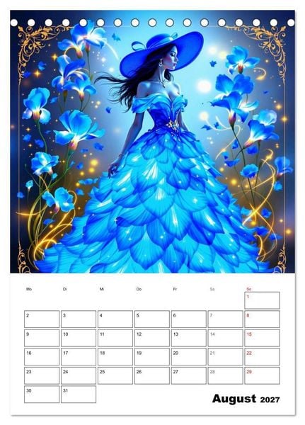 Produktbild: Kleider aus Licht (Tischkalender 2027 DIN A5 hoch), CALVENDO Monatskalender