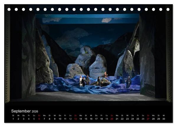 Produktbild: B&uuml;hnenbildmodelle (Tischkalender 2026 DIN A5 quer), CALVENDO Monatskalender