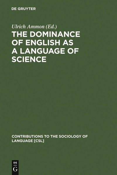 Produktbild: The Dominance of English as a Language of Science