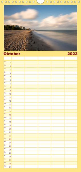 Produktbild: Familienplaner Florida - Sonne, Str&auml;nde und Naturparks (Wandkalender 2022 , 21 cm x 45 cm, hoch)