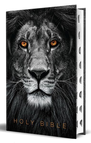 Produktbild: KJV Holy Bible, Large Print Handy Size Format, Hardcover, Lion of Judah, Thumb Index, Ribbon Marker, and Red Letter