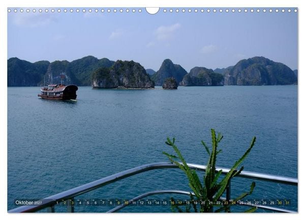 Produktbild: Naturwunder - Halong Bucht (Wandkalender 2027 DIN A3 quer), CALVENDO Monatskalender