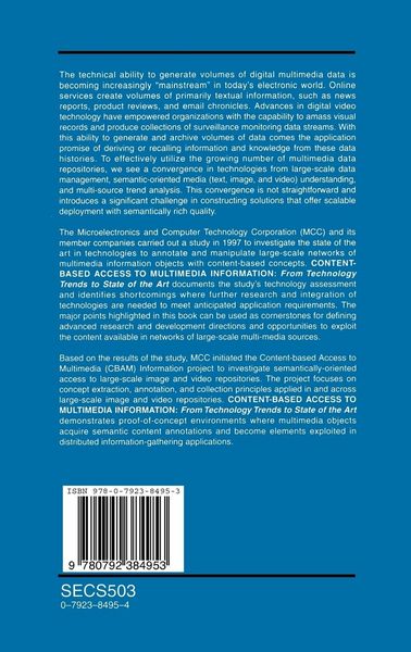Produktbild: Content-Based Access to Multimedia Information