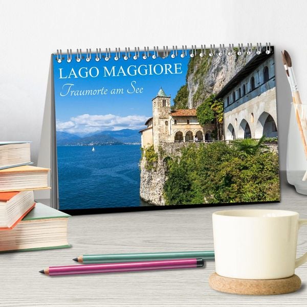 Produktbild: Lago Maggiore - Traumorte am See (Tischkalender 2026 DIN A5 quer), CALVENDO Monatskalender