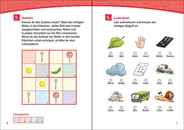 Leselöwen Rätsel-Rallye für Erstleser - 1. Klasse (Orange)
