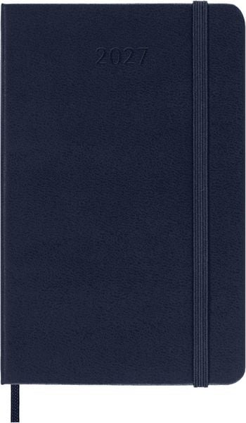 Produktbild: Moleskine 12 Monate Tageskalender 2027, Pocket/A6, 1 Tag = 1 Seite, Fester Einband, Saphir