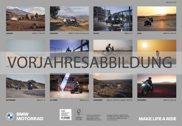 Produktbild: BMW Motorrad Wandkalender 2026