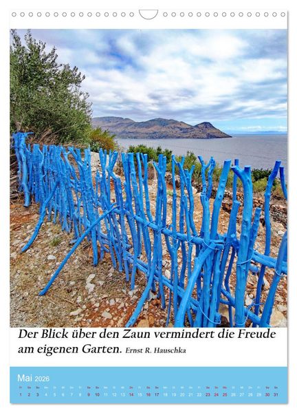 Produktbild: Die Farben blau (Wandkalender 2026 DIN A3 hoch), CALVENDO Monatskalender