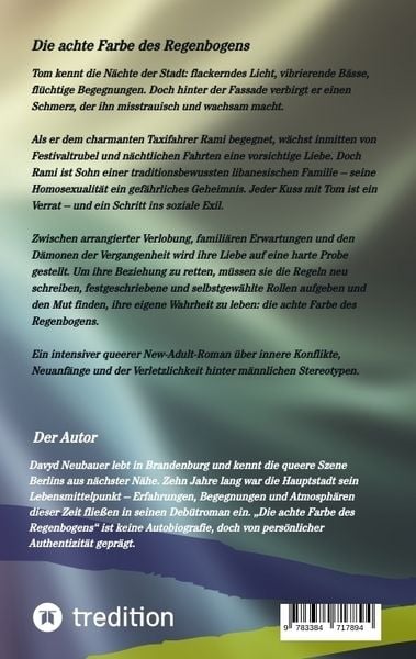 Produktbild: Die achte Farbe des Regenbogens &ndash; ein queerer New Adult Roman &uuml;ber interkulturelle Liebe und Selbstfindung