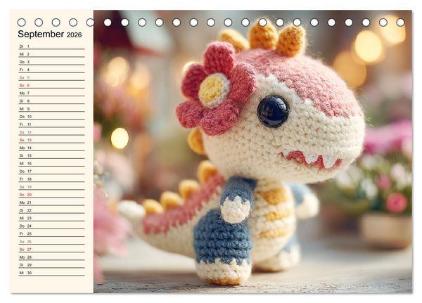 Produktbild: Kleine Freunde aus Wolle. Zauberhaft geh&auml;kelte Tierchen (Tischkalender 2026 DIN A5 quer), CALVENDO Monatskalender