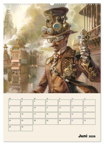 Produktbild: Steampunk - Mechanische Fantasiewelt (hochwertiger Premium Wandkalender 2026 DIN A2 hoch), Kunstdruck in Hochglanz