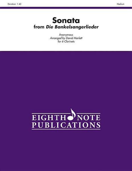 Produktbild: Sonata (from Die Bankelsangerlieder)