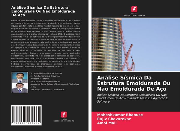 Produktbild: An&aacute;lise S&iacute;smica Da Estrutura Emoldurada Ou N&atilde;o Emoldurada De A&ccedil;o