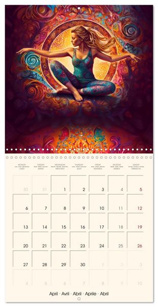 Produktbild: Never Forget Yoga (Wall Calendar 2026 12 &times; 12 Inch) CALVENDO 12 Month Wall Calendar