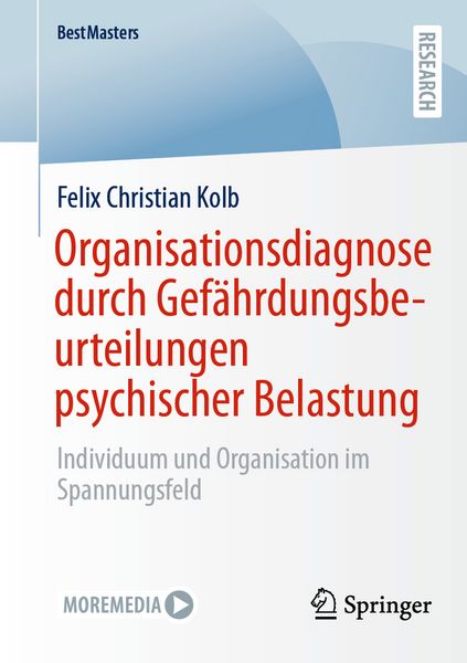 Produktbild: Organisationsdiagnose durch Gef&auml;hrdungsbeurteilungen psychischer Belastung