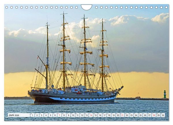 Produktbild: Die HANSE SAIL Das gro&szlig;e Seglertreffen in Rostock (Wandkalender 2026 DIN A4 quer), CALVENDO Monatskalender