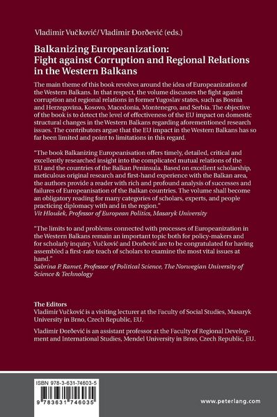 Produktbild: Balkanizing Europeanization: Fight against Corruption and Regional Relations in the Western Balkans