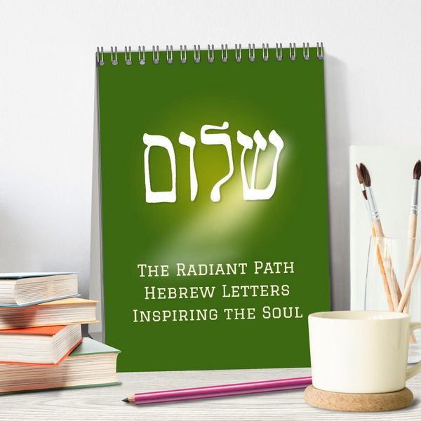 Produktbild: The Radiant Path Hebrew Letters Inspiring the Soul (Desk Calendar 2026 DIN A5 portrait), CALVENDO 12 Month DeskCalendar