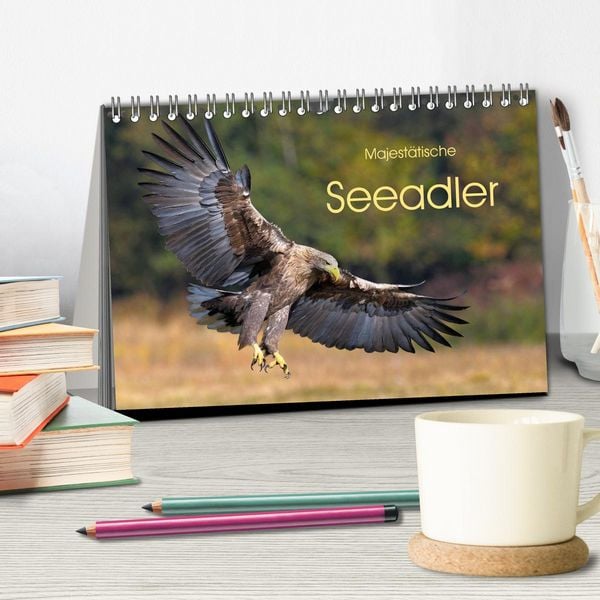 Produktbild: Majest&auml;tische Seeadler (Tischkalender 2026 DIN A5 quer), CALVENDO Monatskalender